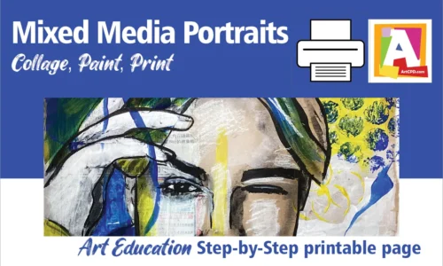 Mixed Media Portrait: Printable Step-by-Step Guide