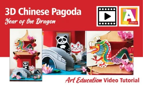 3D Chinese Pagoda and Water Garden Tutorial