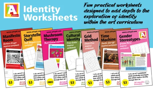 Identity-Themed Art History Practical Study Sheets