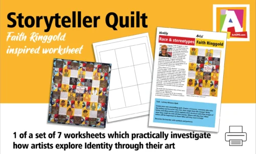 Identity themed worksheet – Storyteller Quilt